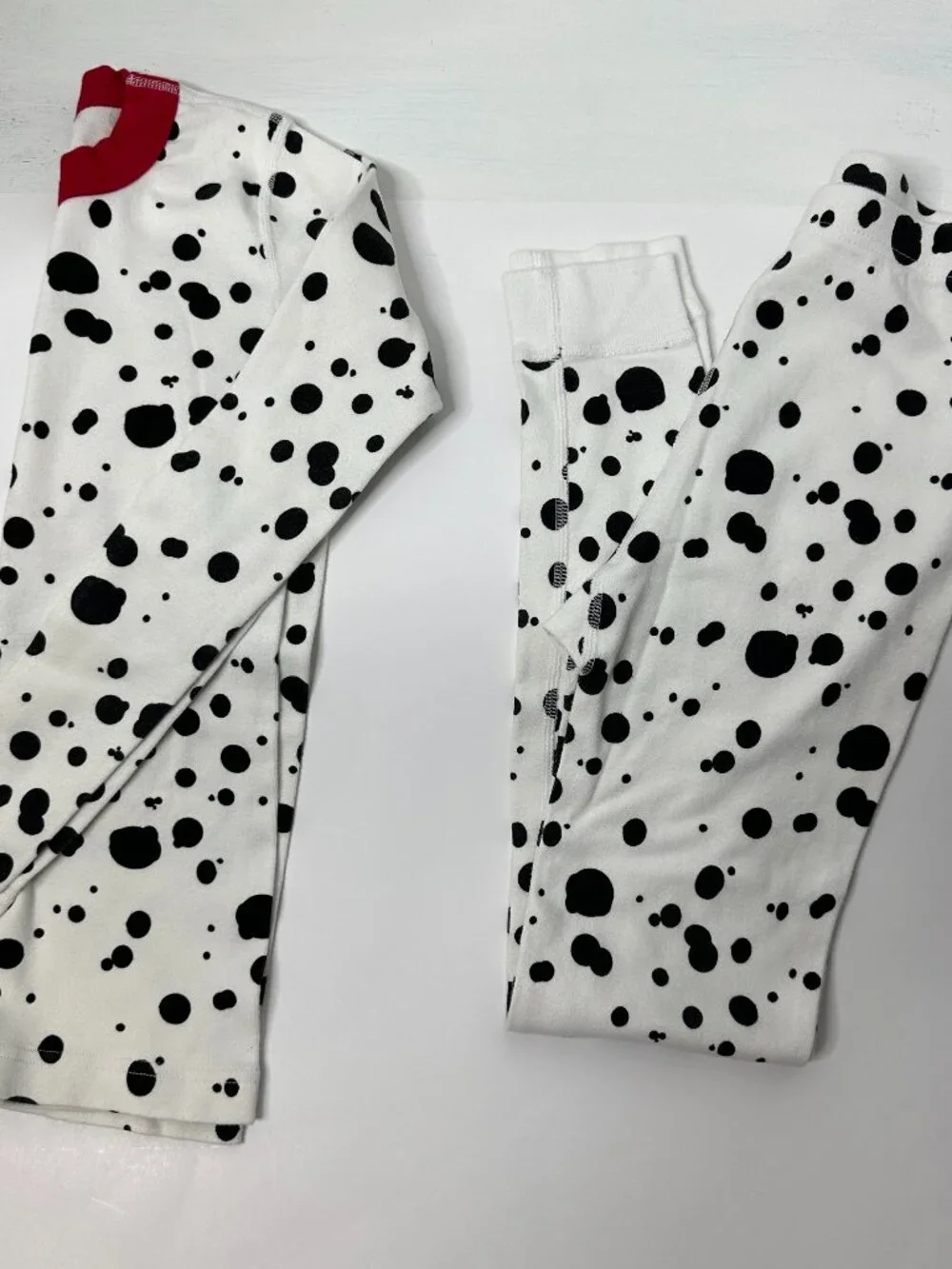 Hanna Andersson Kids Dalmatian Print 2 Piece Pajamas Size 10